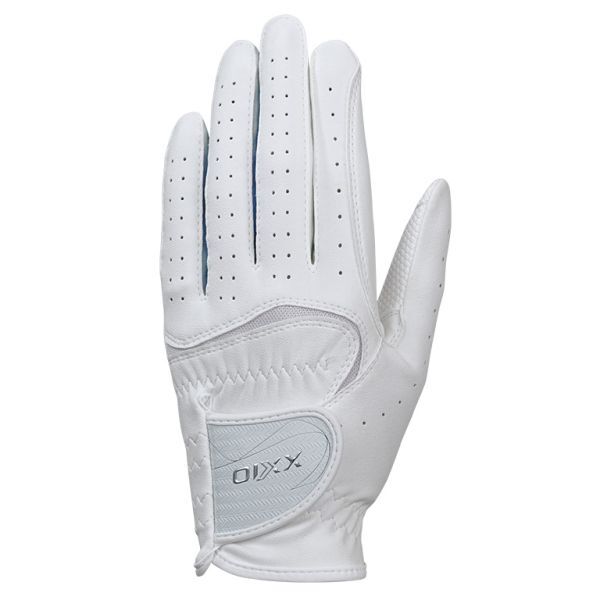 【新品】ゼクシオ ダントツ密着グリップ グローブ GGG-X021W 左手用 レディース グローブ ホワイト/ネイビー 19cm拍卖