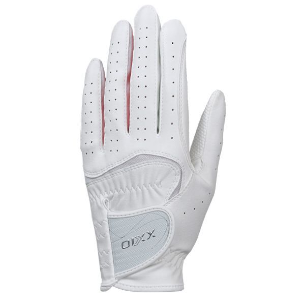 【新品】ゼクシオ ダントツ密着グリップ グローブ GGG-X021W 左手用 レディース グローブ ホワイト/ピンク 18cm拍卖