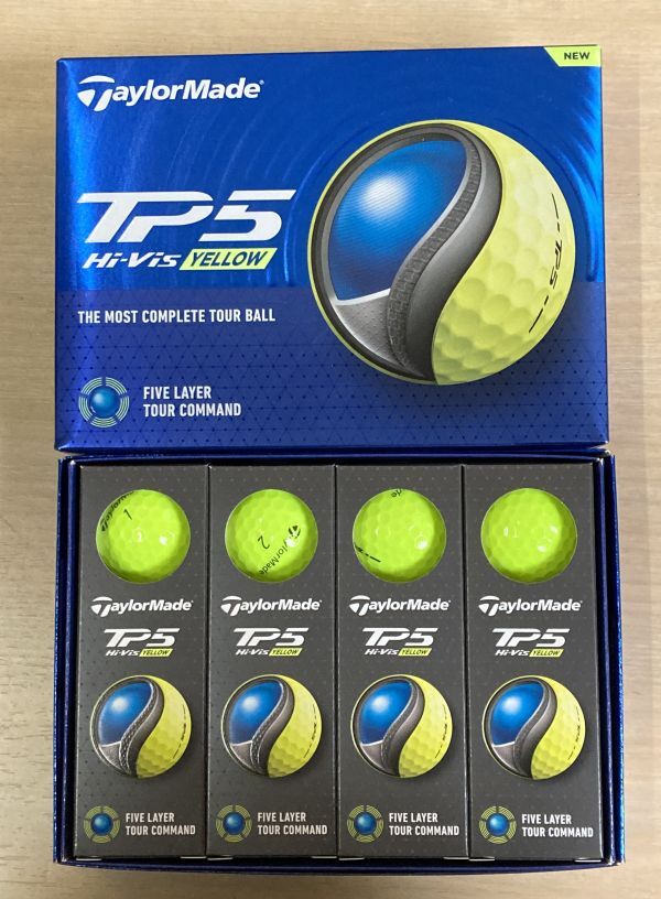 【新品】テーラーメイド NEW TP5 イエロー ボール 2ダース セット拍卖