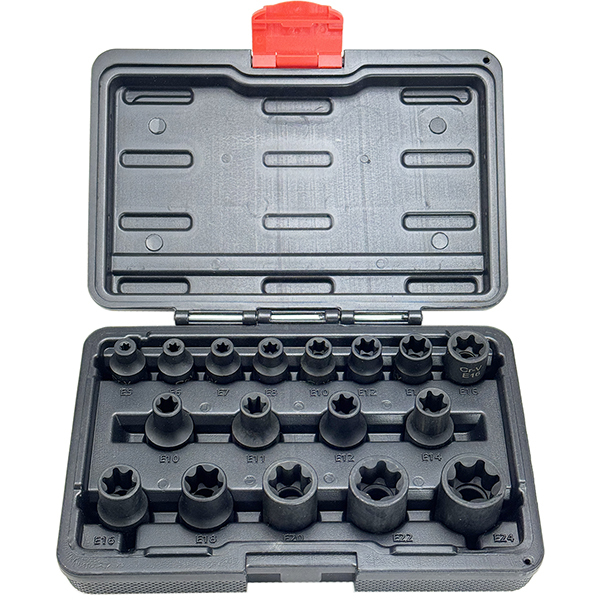 17点セット E型トルクスソケット インパクト対応(E5~E24) ODGK2-T340拍卖