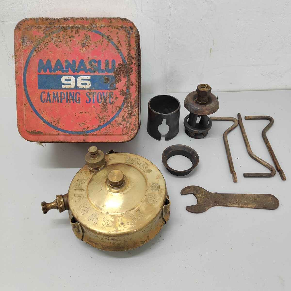 SY MANASLU マナスル 96 ストーブ 日本製 灯油式 ポータブルストーブ ヴィンテージ アウトドア キャンプ 白灯油専用 レトロ バーナー拍卖