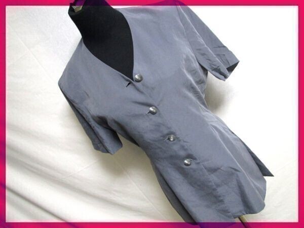 送料無料★ロートレアモン/BECAUSENOBLE★サラ生地半袖ジャケット★M◇NO.R段I-2拍卖