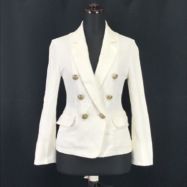 Made in Japan★ルスーク/le souk★テーラードジャケット【36/women’s size -S/アイボリー/ivory】Jackets◆BH164拍卖