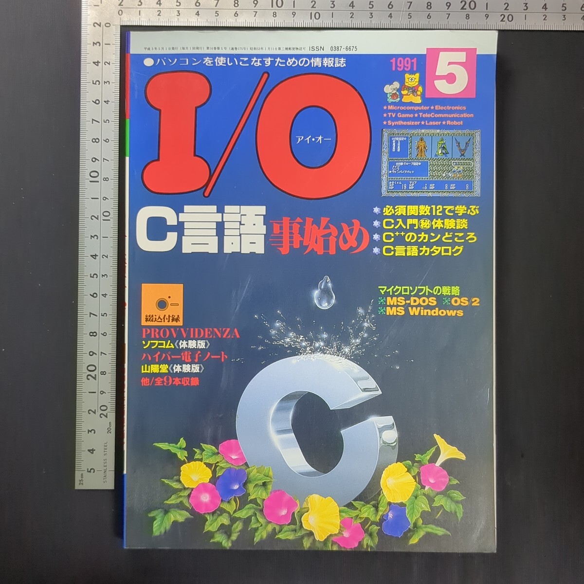a850)『I/O アイ・オー』1991年5月号 工学社 PC98 パソコンゲーム マイコン MS-DOS Windows つみきっと パロディウスだ! ラジオ会館拍卖