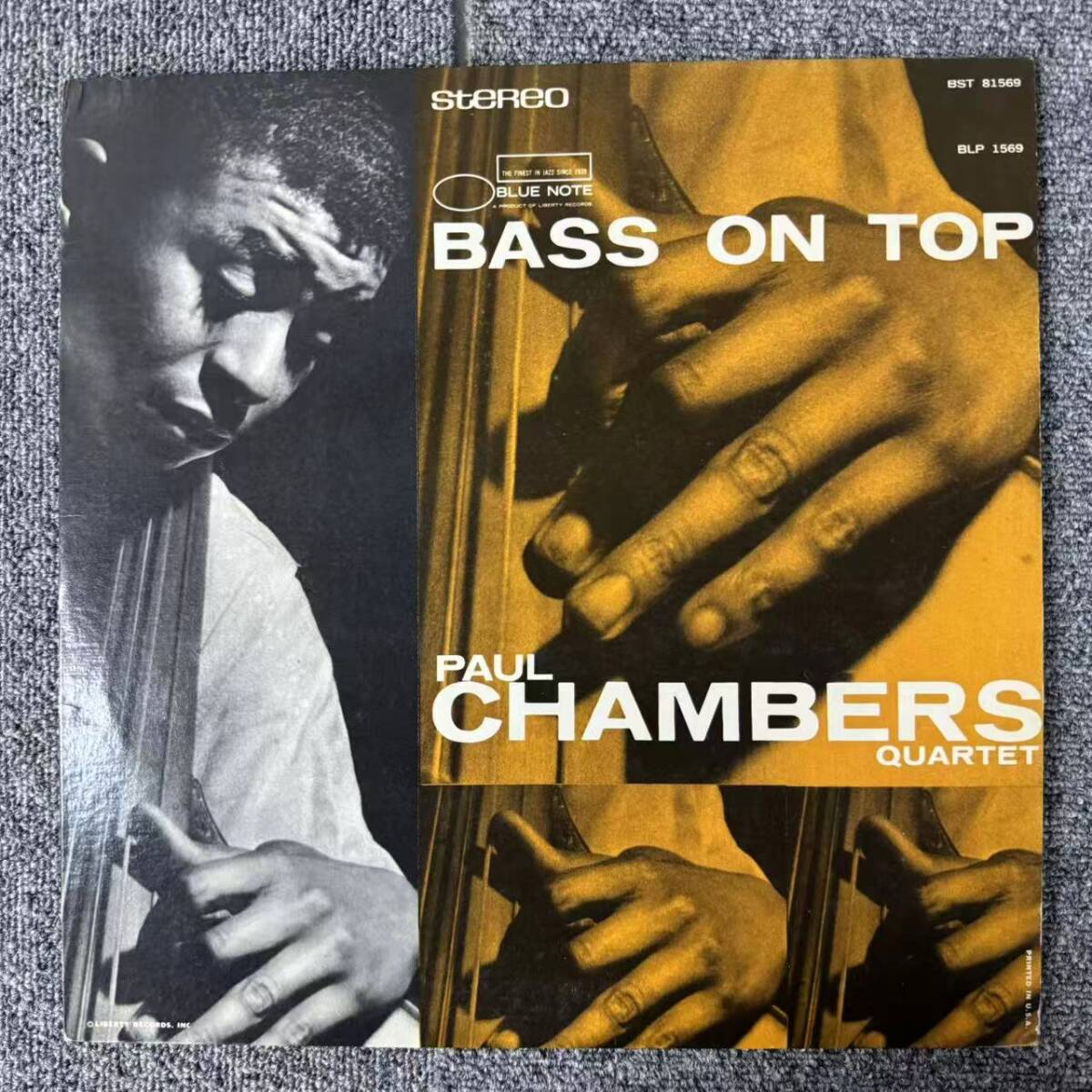 Paul Chambers Quartet「Bass On Top」LP(12インチ)/Blue Note(BST 81569)/ジャズ/SNJ101524拍卖