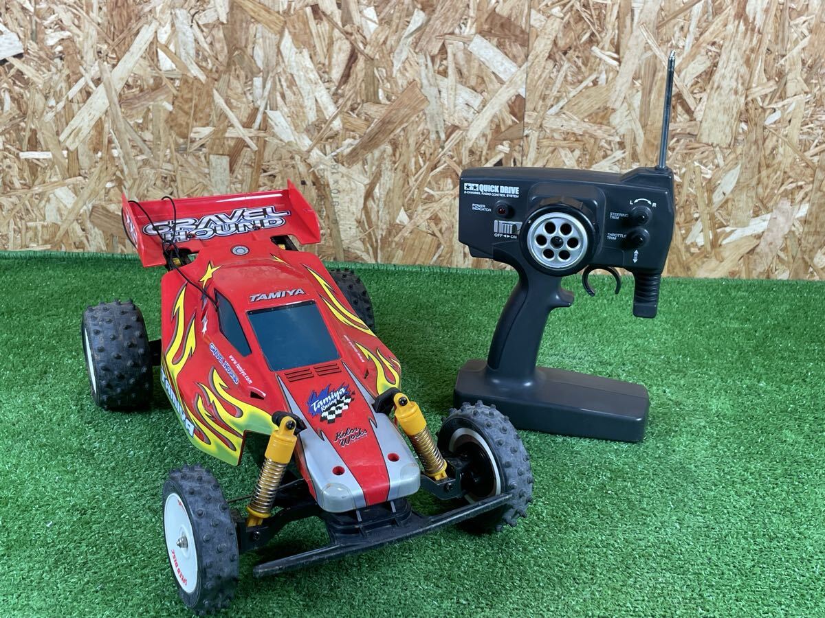 10B36 当時物 TAMIYA 田宮 タミヤ GRAVEL HOUND オフロードバギー 動作未確認 現状品 部品取り拍卖