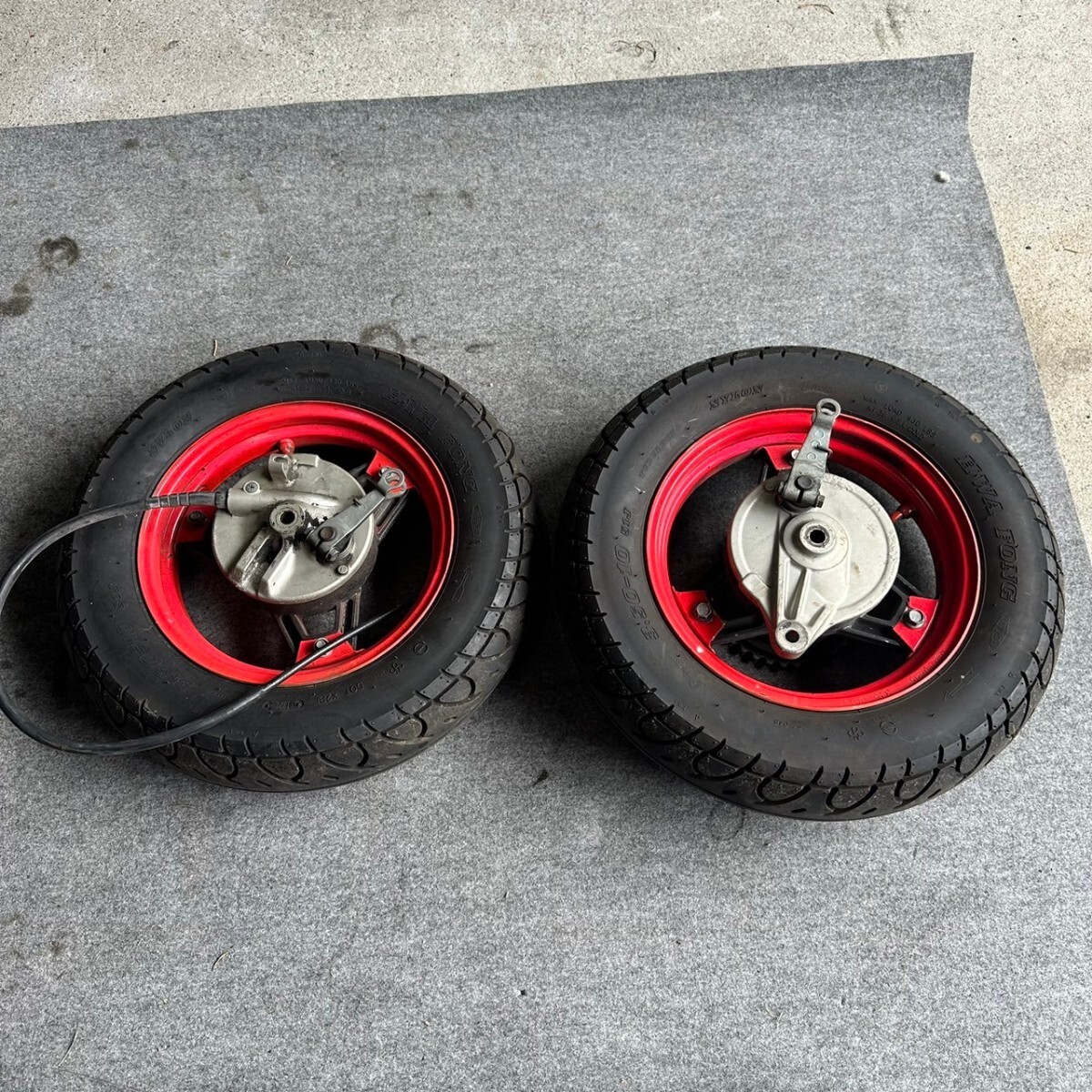 三本ハブ シャリー 角目 ホイールセット フロント リア 前後セット 純正 メーターギア パネル ハブ拍卖