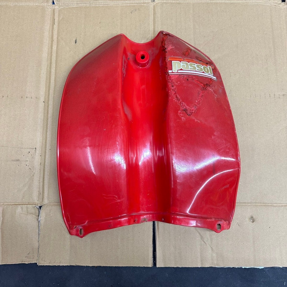 パッソル Passol レッグシールド 赤 純正 当時物 希少 風除け スクーター カウル ヤマハ YAMAHA拍卖