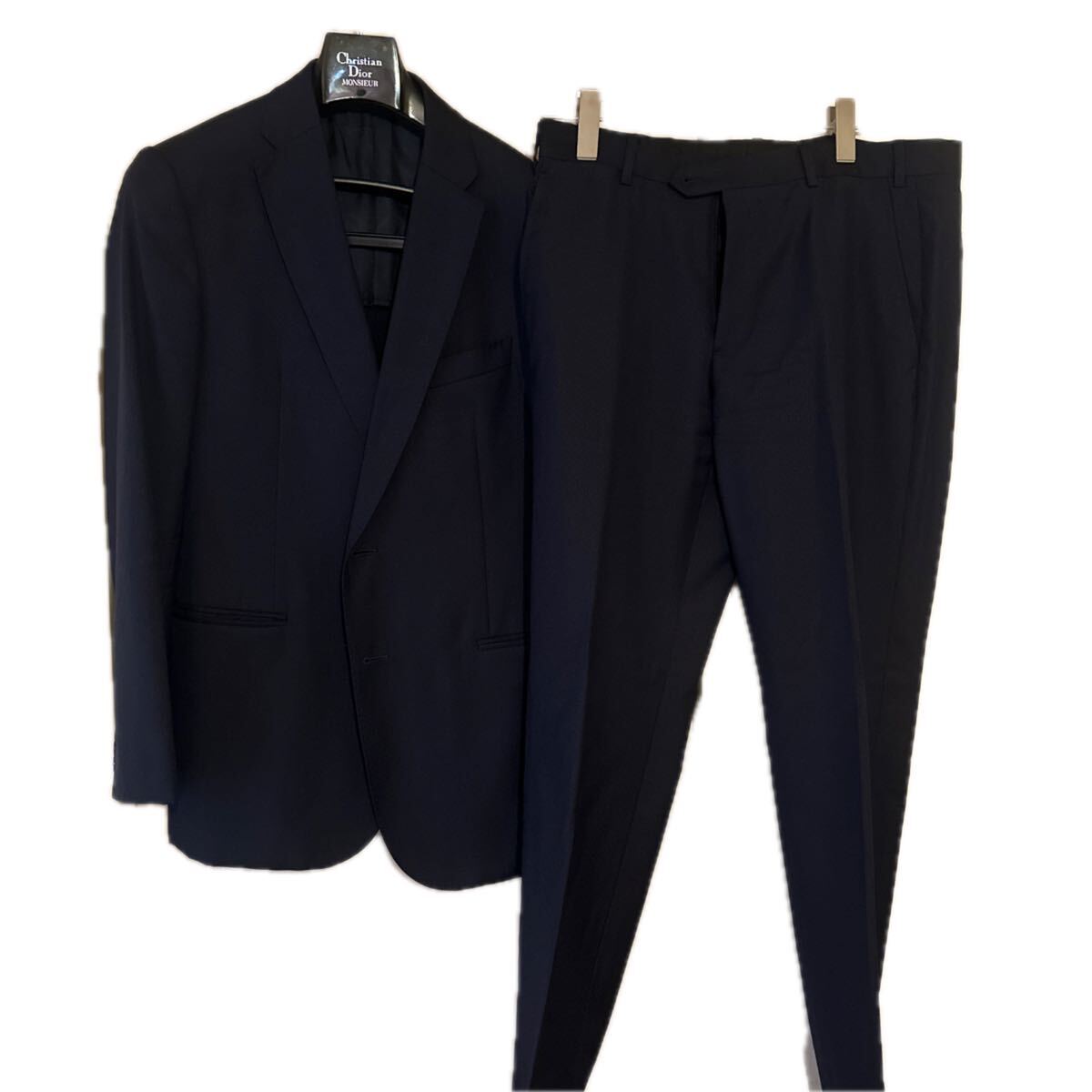 アルマーニ コレツィオーニ ARMANI COLLEZIONI スーツ ジャケット パンツ セットアップ ジャガードドット スラックス 50 L拍卖