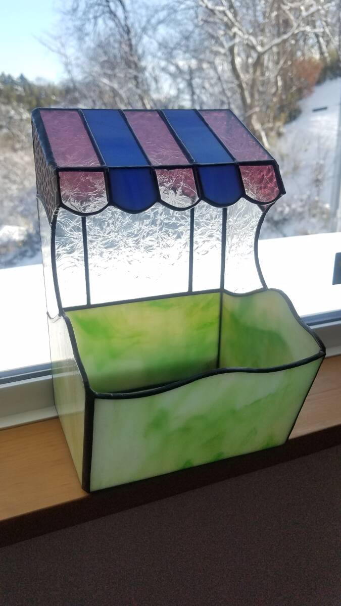 ハンドメイド ステンドグラス 小物入れ(蝶々なし)拍卖