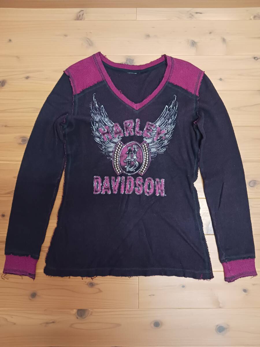 ハーレーダビッドソン レディース カットソー Mサイズ(中古)拍卖