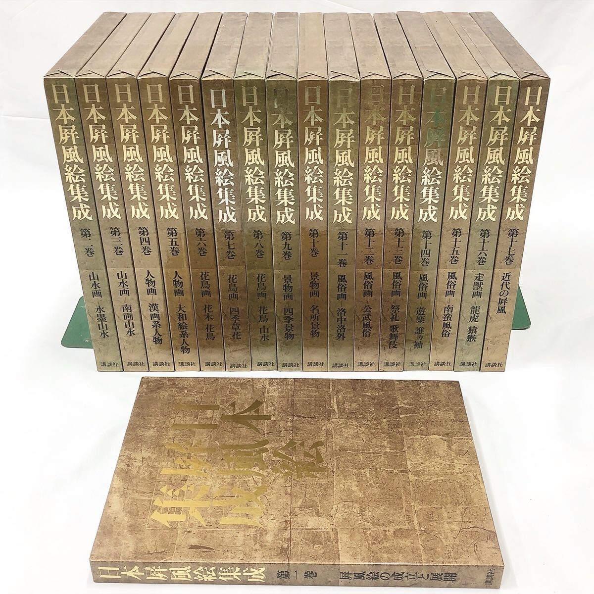 ★2-1007 日本屏風絵集成 全18巻 本巻17巻+別巻 講談社 拍卖