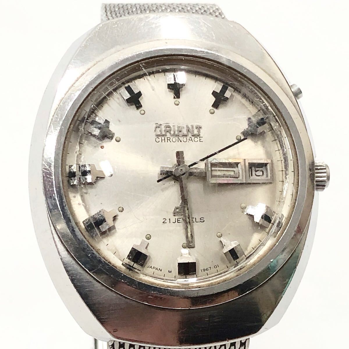 ★2-1018 オリエント クロノエース H429-19670 21石 AT/自動巻 メンズ腕時計 拍卖