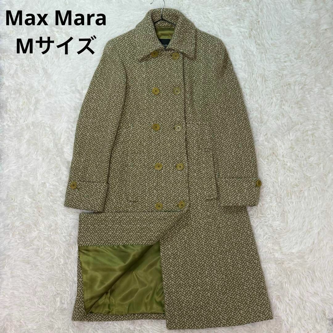 WEEKEND MaxMara ウィークエンド マックスマーラ ツイード ウール ロングコート 38拍卖