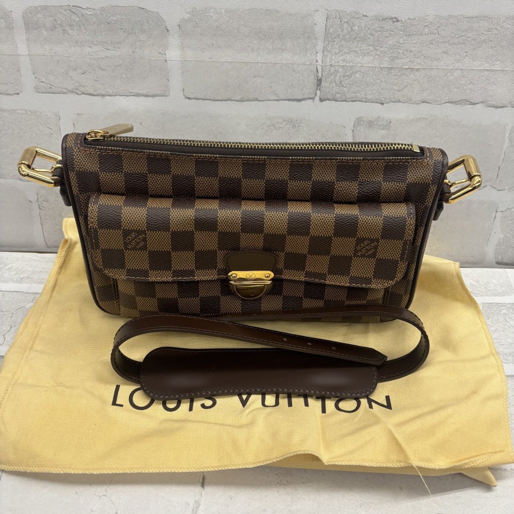 ◎【美品】ルイヴィトン ダミエ エベヌ ラヴェッロGM N60006 ショルダーバッグ ブラウン系 TW208754拍卖