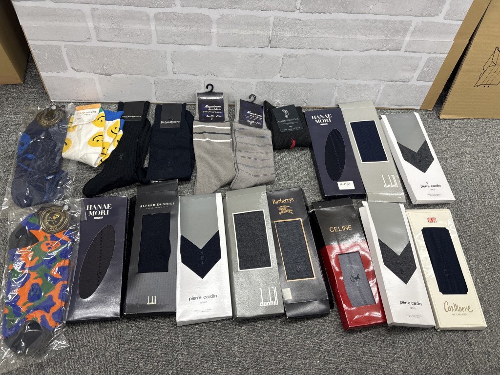 ◎1円スタート◎ダンヒル イヴサンローラン セリーヌ 他 靴下 まとめ売り ソックス メンズ 紳士用 TW174997拍卖