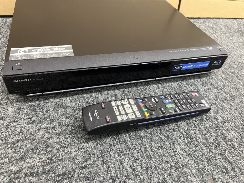 ◆【通電未】シャープ ブルーレイディスクコーダー AQUOS BD-HDS43 2009年製 リモコン付現状品 OG184660拍卖