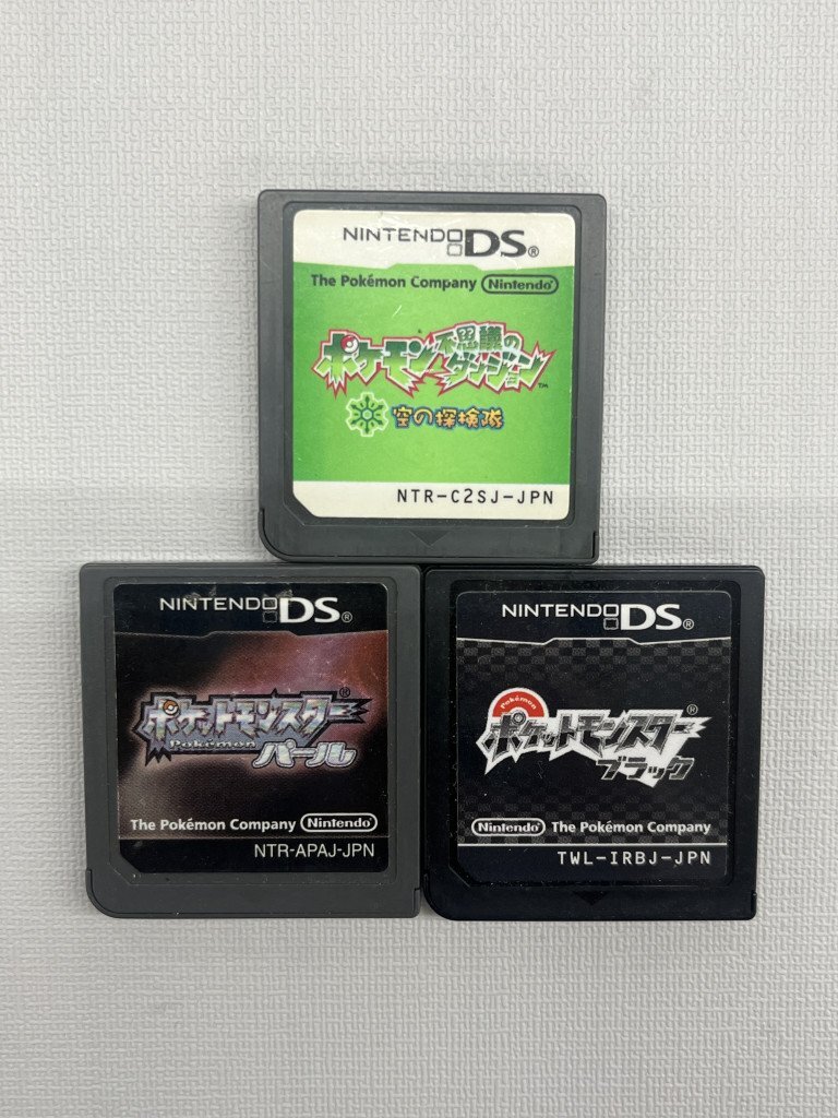 ☆ ニンテンドーDS ポケットモンスター ブラック / パール / 不思議のダンジョン ソフトのみ 動作未確認 TK194140拍卖