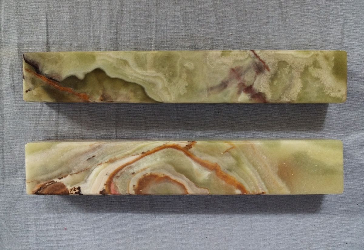 『書道具 オニキス石の文鎮 2点セット』/Y18521/fs*25_10/61-05-1A拍卖