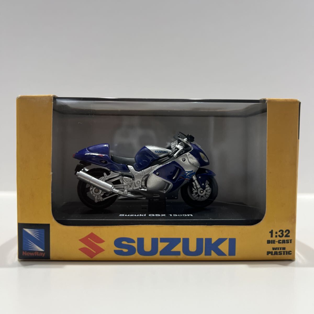 1:32 NewRay SUZUKI GSX 1300R 青 ブルー スズキ ニューレイ 隼 はやぶさ カラーサンプル バイク オートバイ拍卖