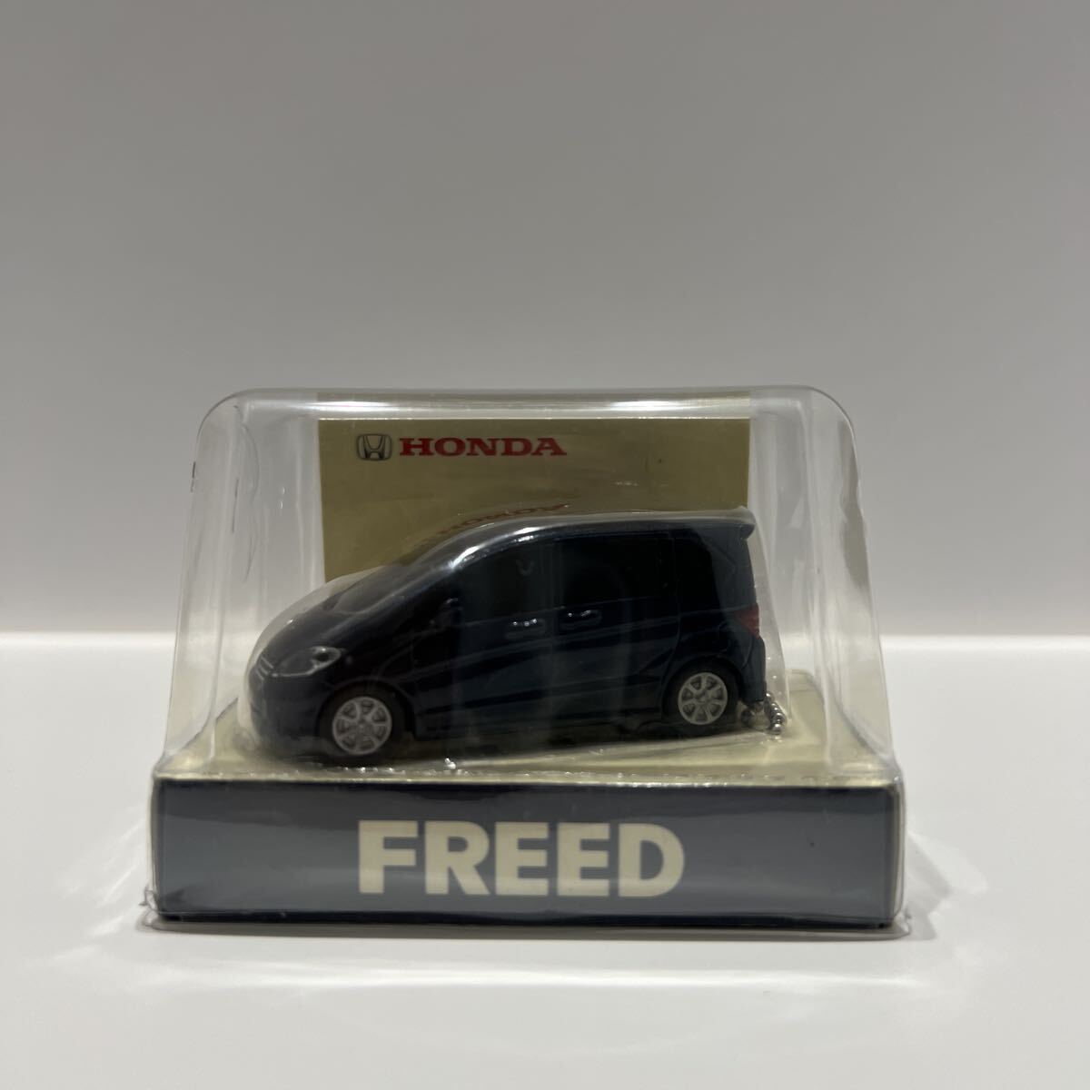 非売品 ホンダ 初代 フリード LEDライト キーホルダー HONDA FREED 紺 ネイビー ミニカー プルバックカー拍卖