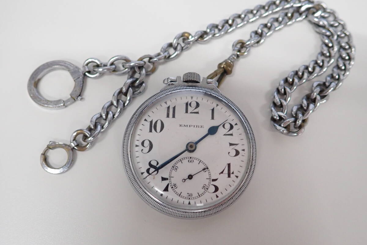 当時物 SEIKOSYA EMPIRE 精工舎 セイコー エンパイア 懐中時計 手巻き 機械式 簡易動作確認品 激安1円スタート拍卖