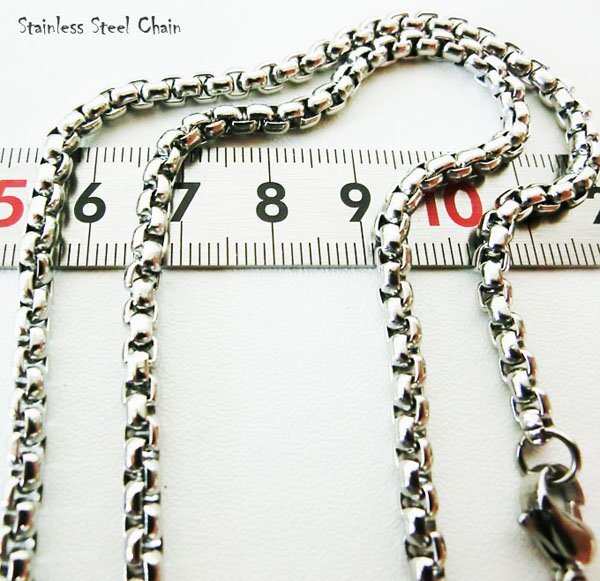 3.5mm幅37cm 短め チョーカーにも  甲丸ベネチアン ステンレスチェーン ステンレスネックレス拍卖