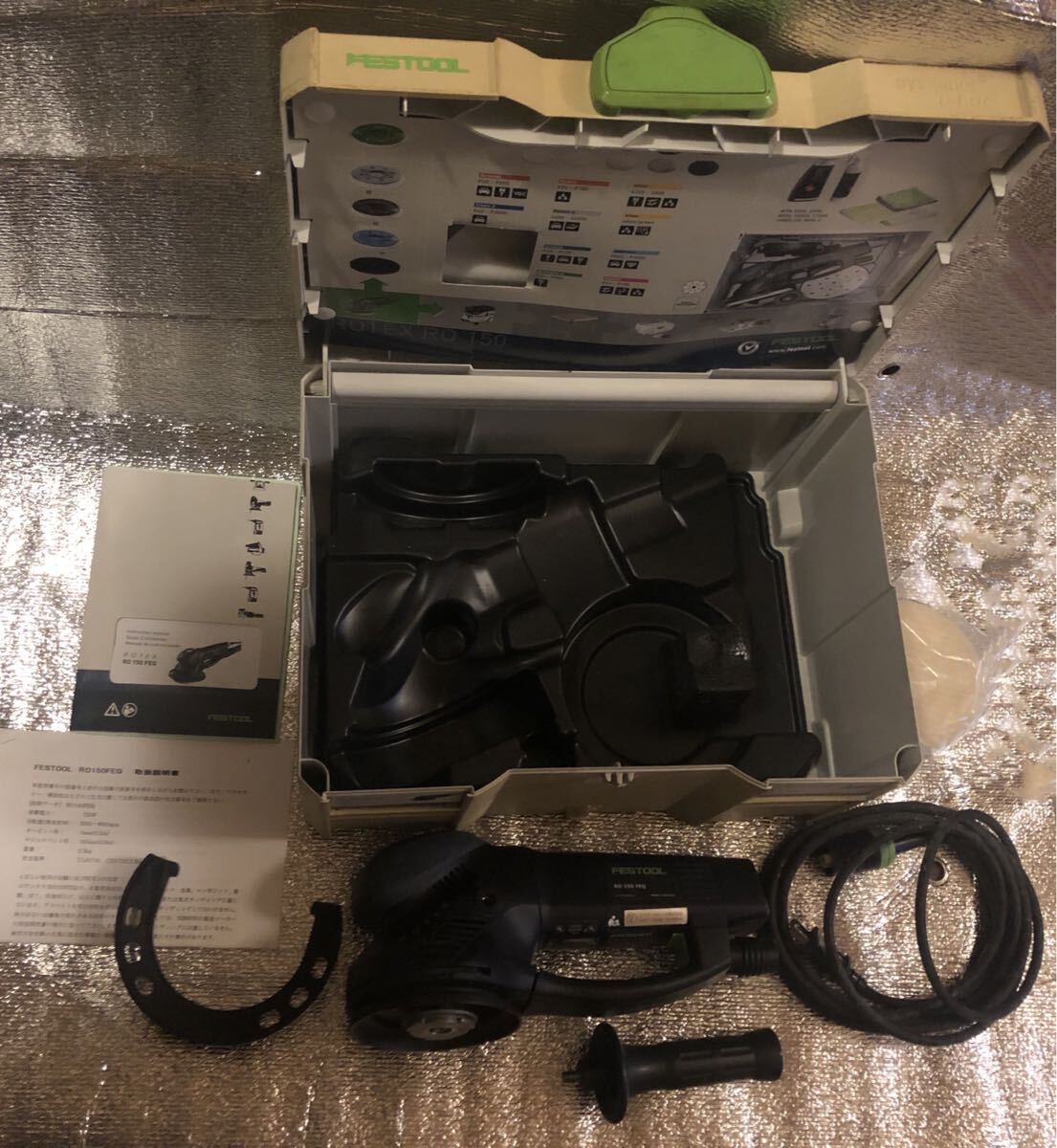 破格! FESTOOL ポリッシャー 自動車 研磨 洗車 サンダー 延長ケーブル付き 電動ポリッシャー バフ DIY 工具 ハンドツール ケース付き拍卖