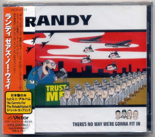☆ランディ RANDY 「ゼアズ・ノー・ウェイ THERE'S NO WAY WE'RE GONNA FIT IN」 新品 未開封拍卖