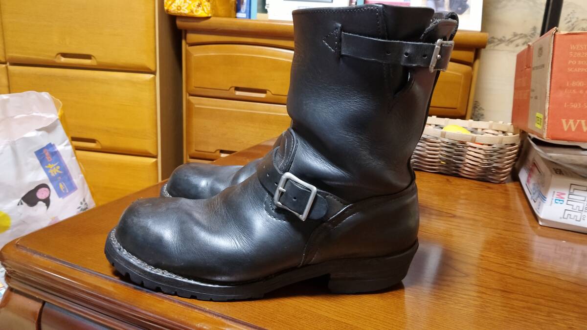 TheBoss、ボス、ウエスコWESCO、フルオーダー防水レザー、Vibramビブラム、10EEE、約28、5cm 程度、メンテナンスキット付き、箱付き、Boss拍卖