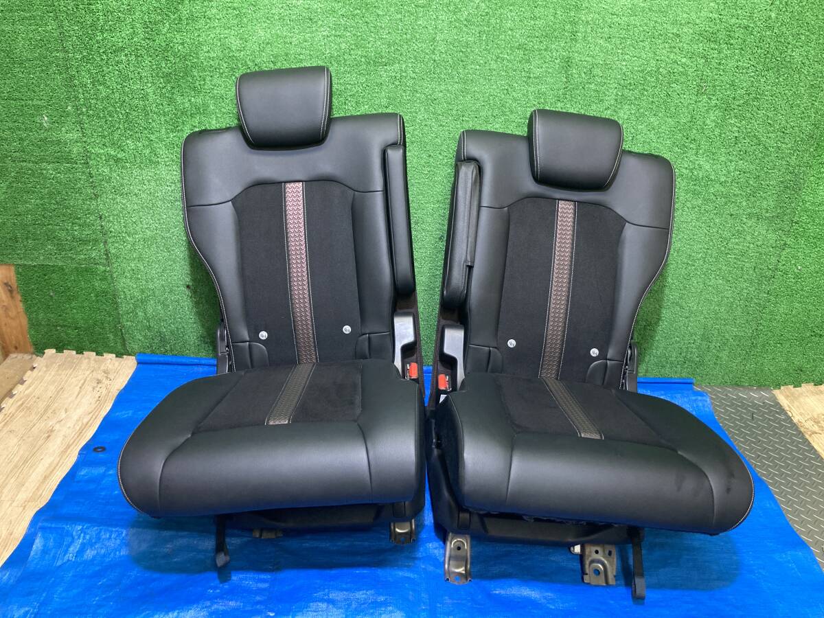 ホンダ N-BOX DBA-JF3 リア リヤシート Rシート 左右セット ヘッドレスト アームレスト バックル付き クロ 管26263拍卖