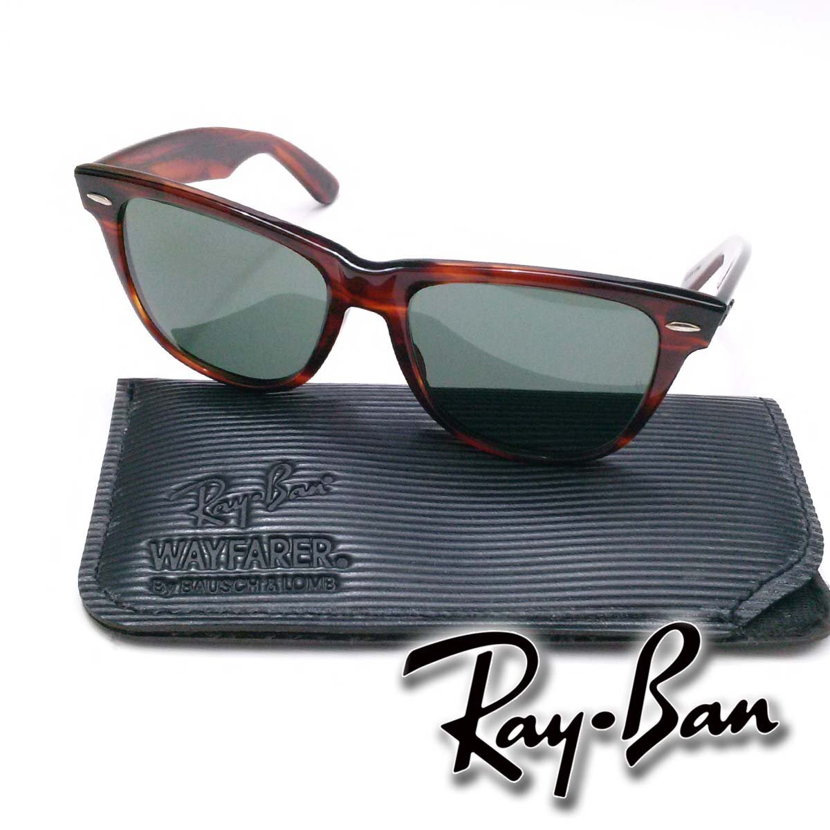【1円】レイバン サングラス ウェイファーラーⅡ ボシュロムレンズ レンズにBL刻印あり ソフトケース ap9708【一円スタート】拍卖