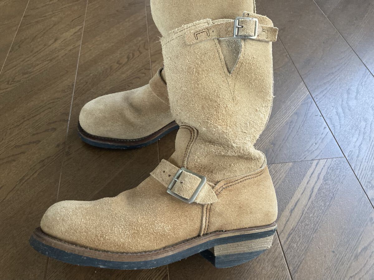レッドウイング 8268 pt91 7.5 25.5 刺繍タグ REDWING エンジニアブーツ キムタク アメリカ製 ハーブス スウェード 廃番 セッター拍卖