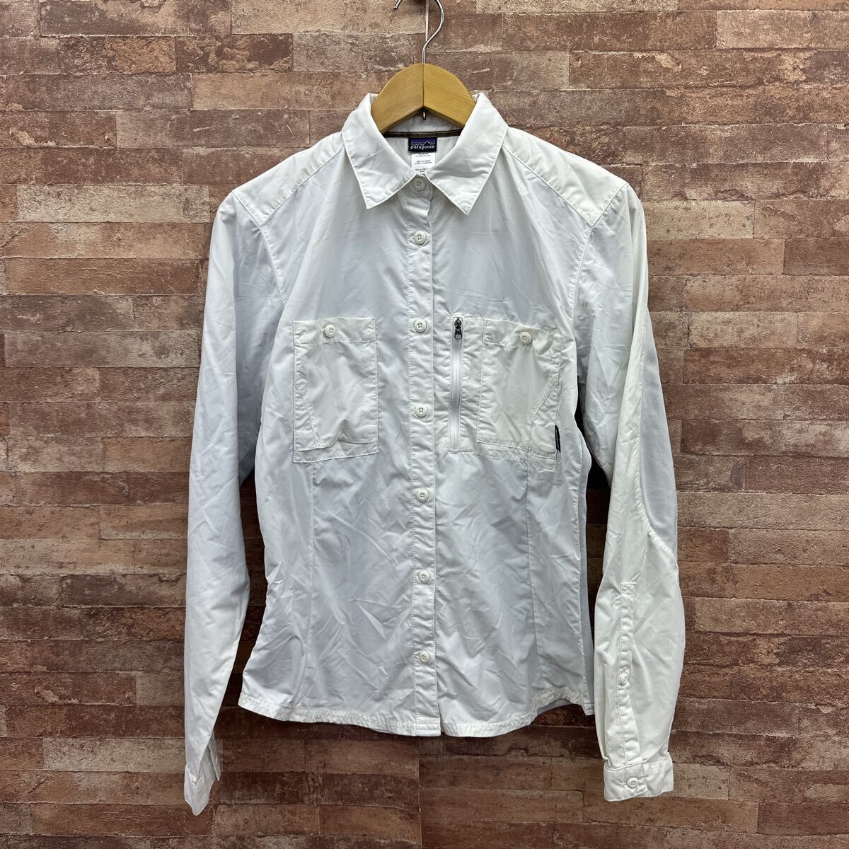 patagnia パタゴニア ナイロン 長袖 シャツ 10 ホワイト拍卖