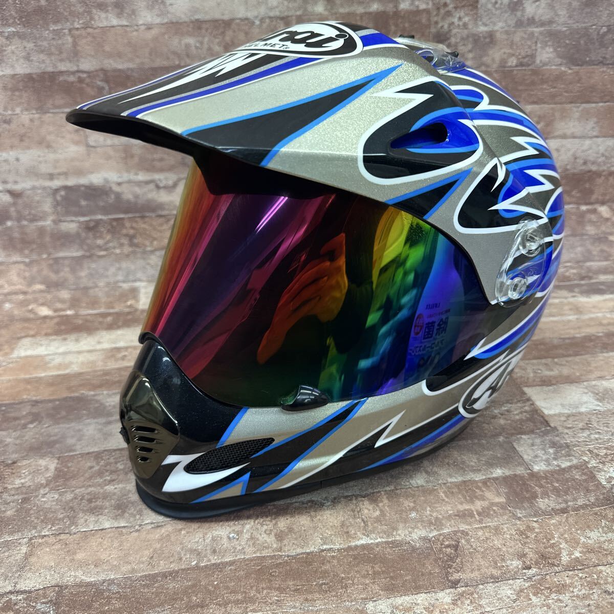 arai アライ TX-MOTARD TX MOTARD TX モタード VBD 黒/青 オフロード ヘルメット XS 現状品拍卖