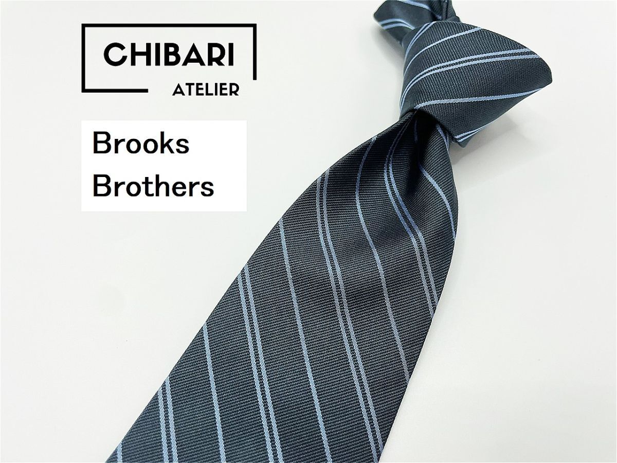 【超美品】BrooksBrothers ブルックスブラザーズ レジメンタル柄 ネクタイ 3本以上 送料無料 メンズ ブルー 1003013拍卖