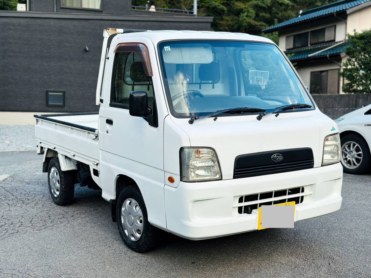 スバルサンバートラック★ 4WD ★TT2 ★★パワステ付き★平成16年★★ (車検令和8年11月まで)★5速マニュアル/EL★タイミングベルト交換拍卖