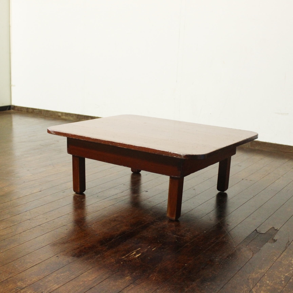 昭和レトロ 古い風合いの良い角ちゃぶ台 折りたたみテーブル 座卓机古道具古民家展示台一枚板ジャパンビンテージ拍卖