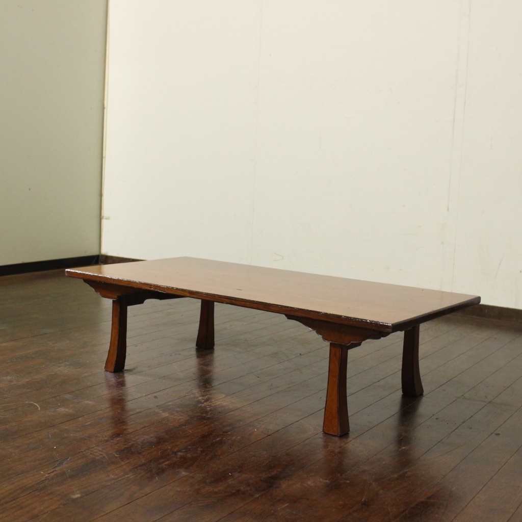 新入荷!昭和レトロ 古い欅材の角ちゃぶ台 折りたたみテーブル 座卓 机 古道具 古民家 展示台 一枚板 ジャパンビンテージ 作業台拍卖