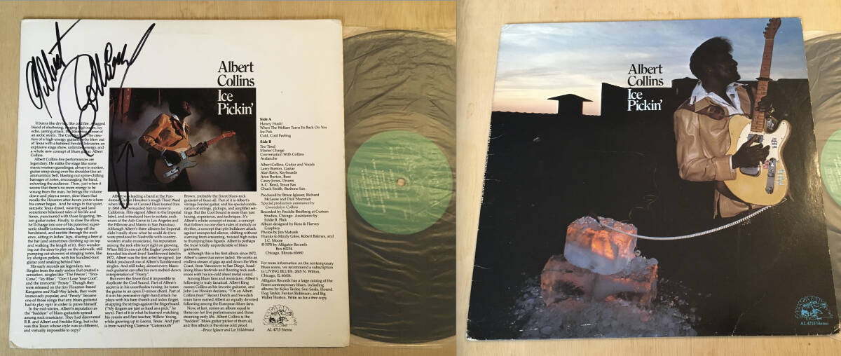 サイン入り USオリジナル Albert Collins / Ice Pickin'拍卖