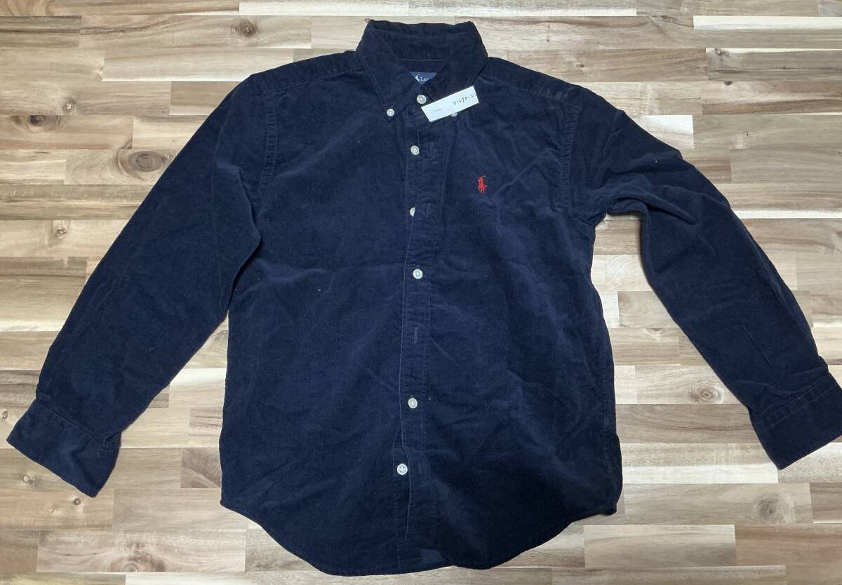 子供服 ラルフローレン 長袖コーデュロイシャツ 140拍卖