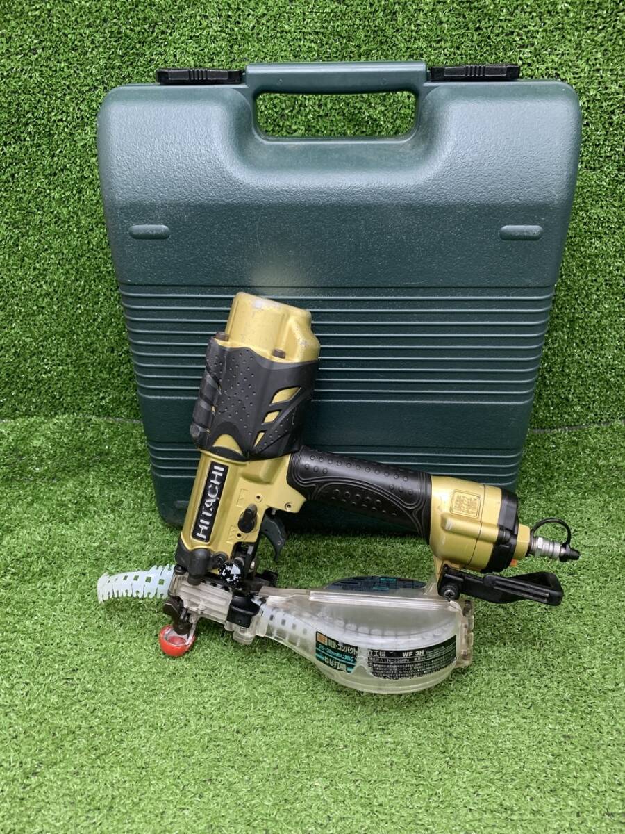 中古 HITACHI 日立工機 32㎜ 高圧ねじ打ち機 エアねじ打機 WF3H 【管5J08】拍卖