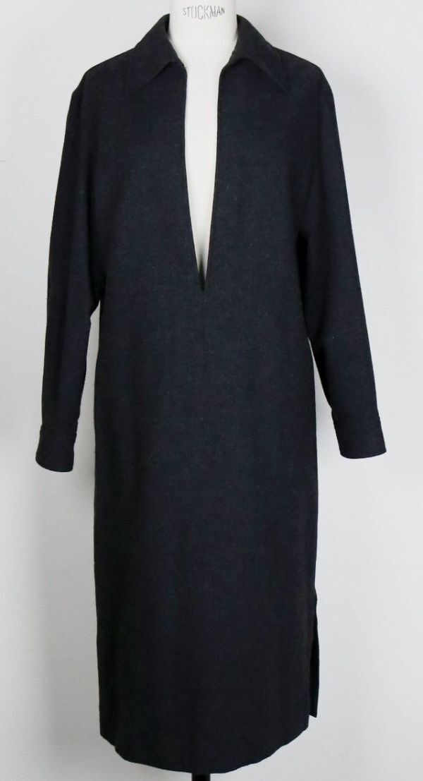 HERMES by Martin Margiela Vareuse Cashmere shirt onepiece 38 マルジェラ期 エルメス カシミヤ ヴァルーズ ワンピース b9785拍卖
