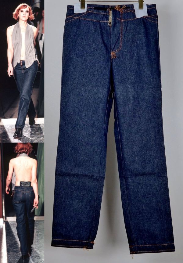 99SS Martin Margiela collection doll denim pant size 44 希少 マルタンマルジェラ ドール デニム パンツ b9622拍卖