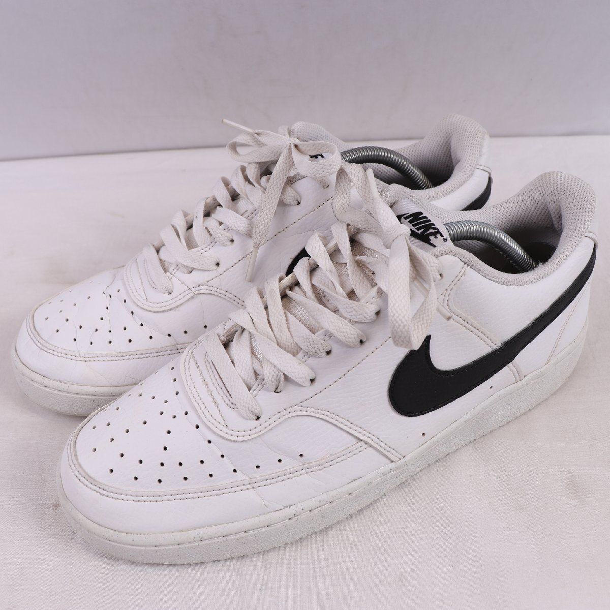 COURT VISION LO NN 28.0cm/NIKE コートビジョン ローネクスト ネイチャー ナイキ 古着 中古 ホワイト 黒 メンズ スニーカー xx9372拍卖