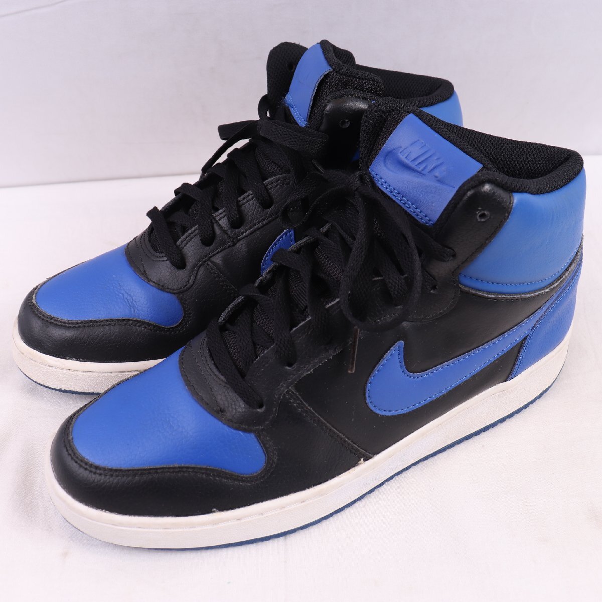 EBERNON MID 28.0cm /NIKE エバノン ミッド ナイキ 古着 中古 黒 ブラック 青 メンズ スニーカー xx9375拍卖