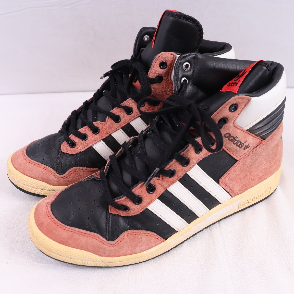 PRO CONFERENCE HI 28.0cm/adidas プロ カンファレンス アディダス スニーカー 赤 レッド 黒 白 中古 古着 メンズ ad6767拍卖