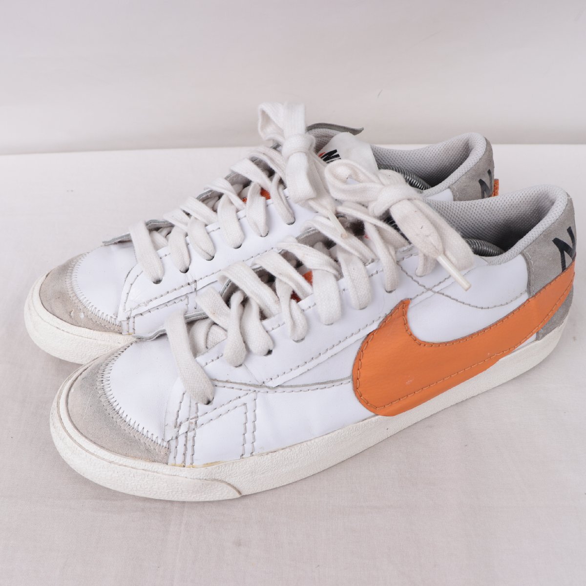 BLAZER LOW '77 JUMBO 29.5cm/NIKE ブレザー ロー 77 ジャンボナイキ 古着 中古 白 ホワイト グレー オレンジ メンズ スニーカー xx9385拍卖