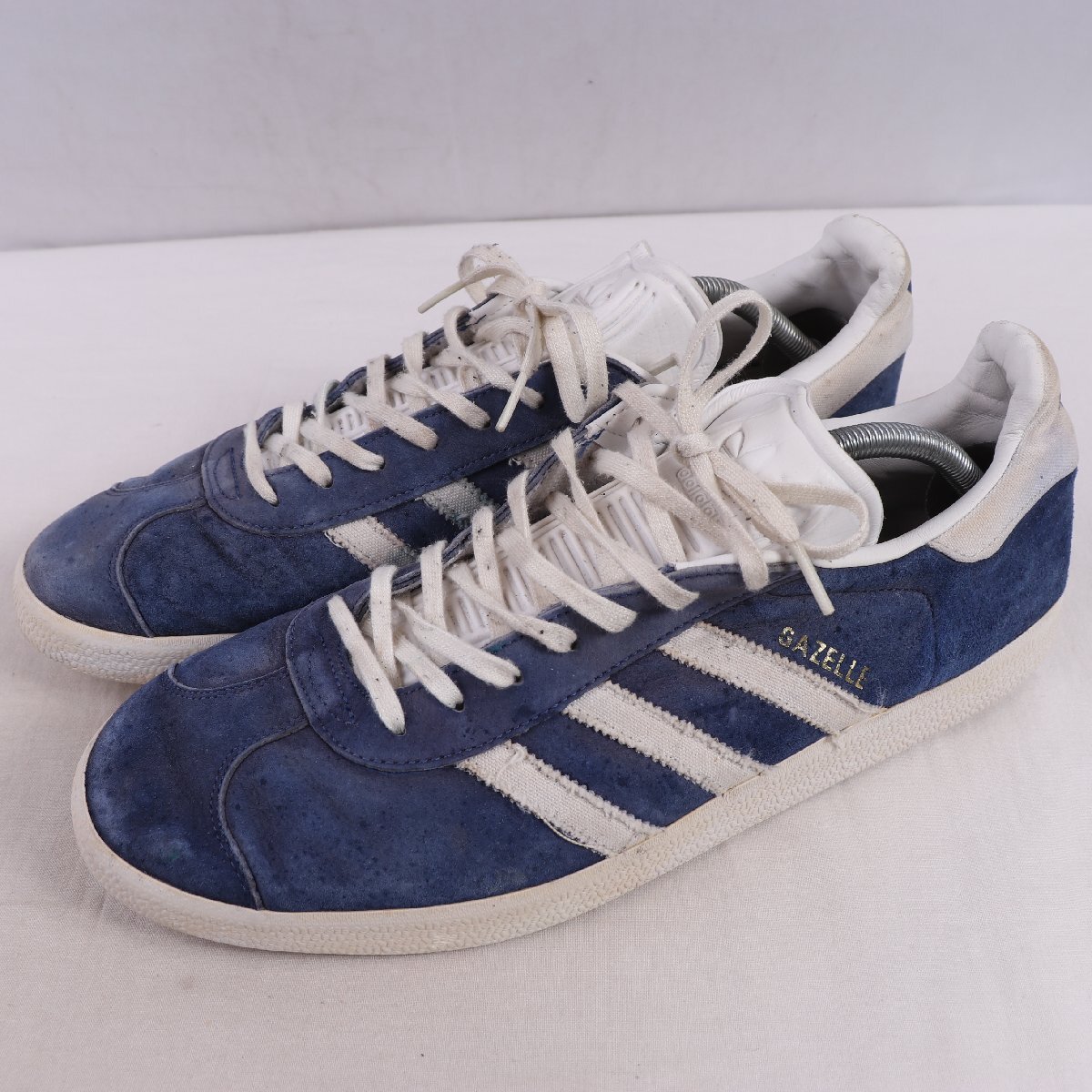 GAZELLE 29.5cm/adidas ガゼル ガッツレー アディダス スニーカー 青 ブルー 白 中古 古着 メンズ ad6788拍卖
