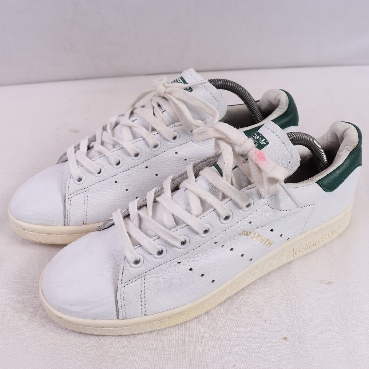 STAN SMITH 26.0cm/adidas スタンスミス アディダス スニーカー 白 ホワイト 緑 中古 古着 メンズ ad6792拍卖